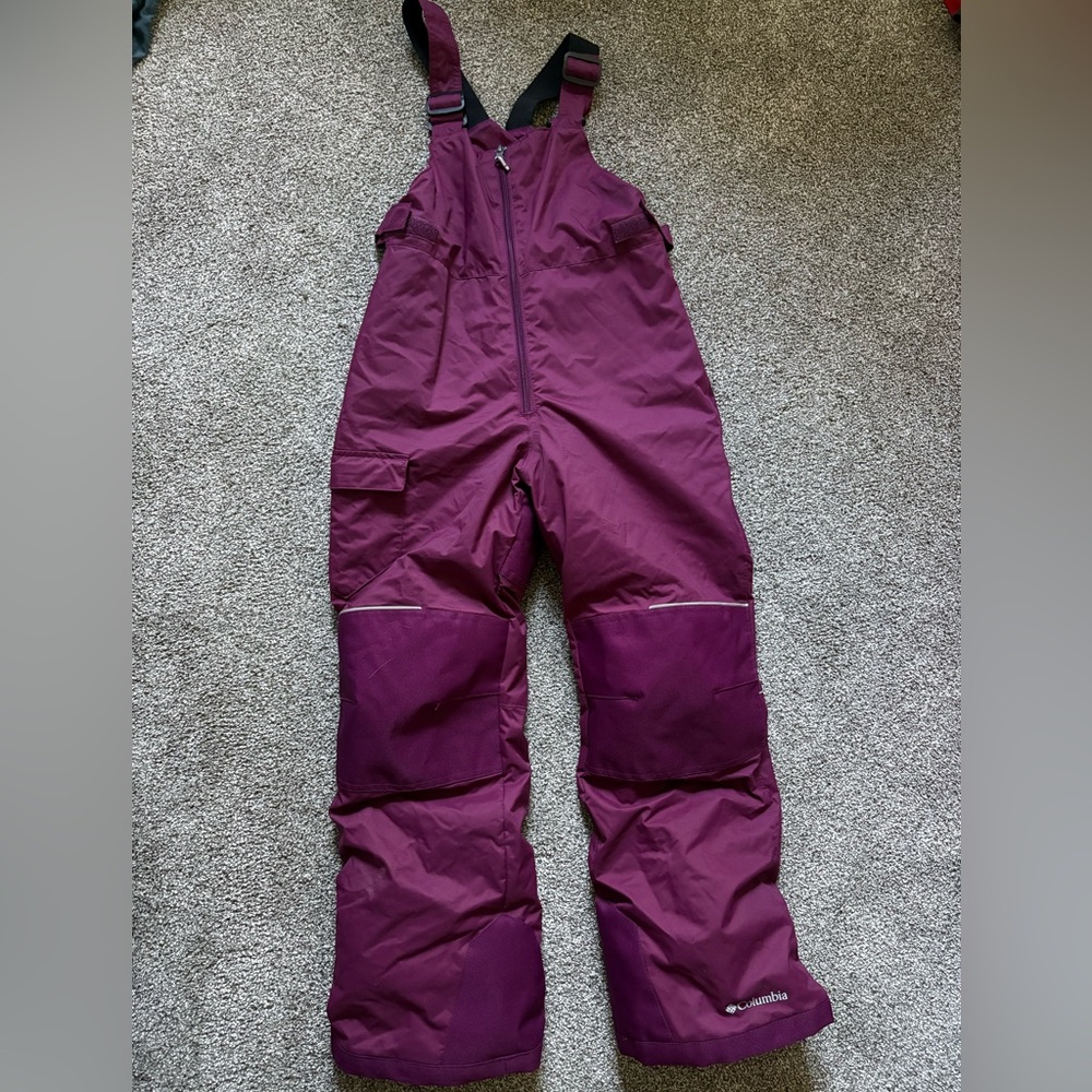 Columbia Plum Snow Bib Overalls